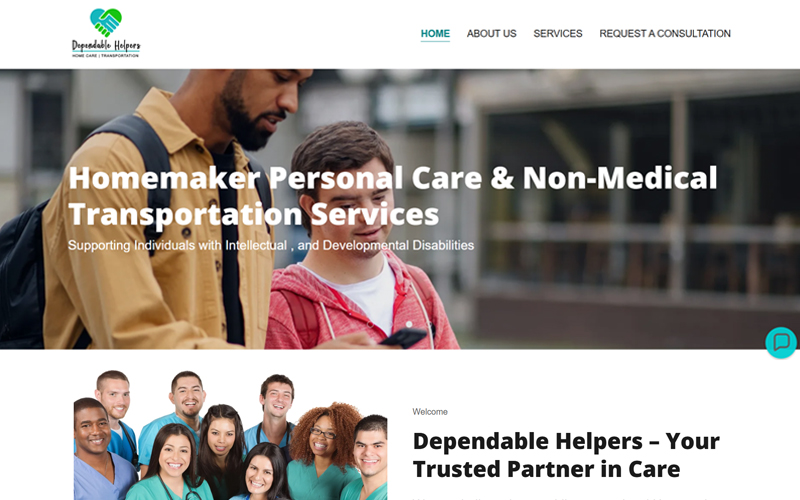 Dependable Website Screenshot