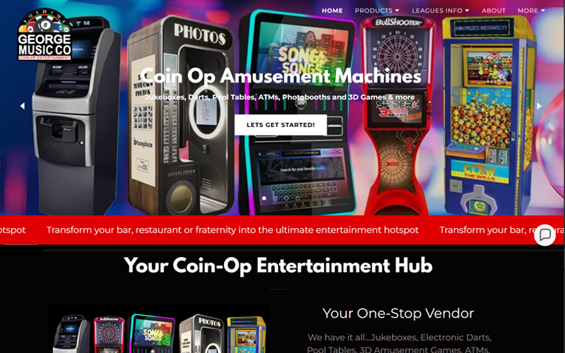 George Music Co Website Screenshot